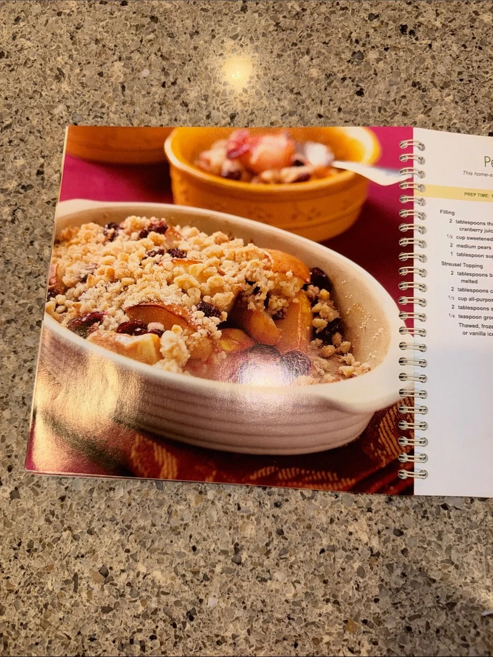 The Pampered Chef Stoneware Inspirations Cookbook - White Cover with Red Accents